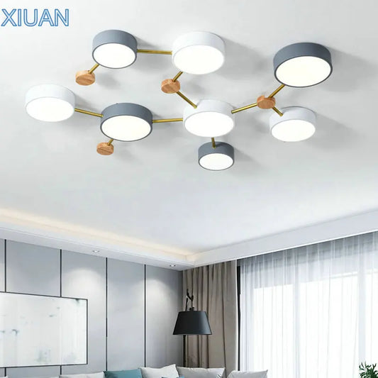 DecorBites™ LED Wood Ceiling Chandelier for Living Room, Bedroom, Kids Room Decor