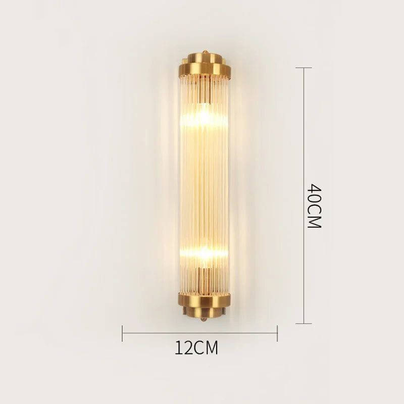 DecorBites™ Crystal Wall Lamp for Modern Light Luxury Living Room, Bedroom, and Dining Area