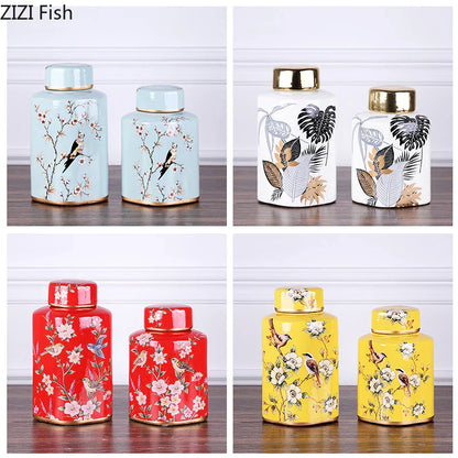 مزهرية خزفية ريفية من DecorBites™: جرة ديكور منزلي زهرية لغرفة المعيشة وطاولة الطعام