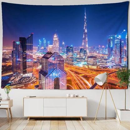 Decobites Boho Chic Night View Tapestry.