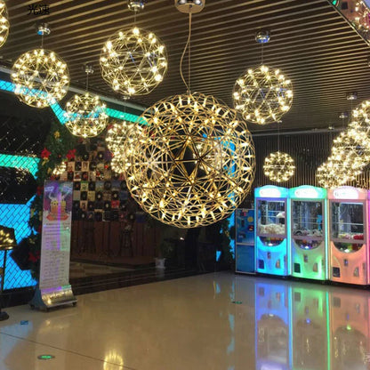 DecorBites™ Gypsophila Sparkball Pendant Lights – Indoor Living Room Cafe Lighting Fixture