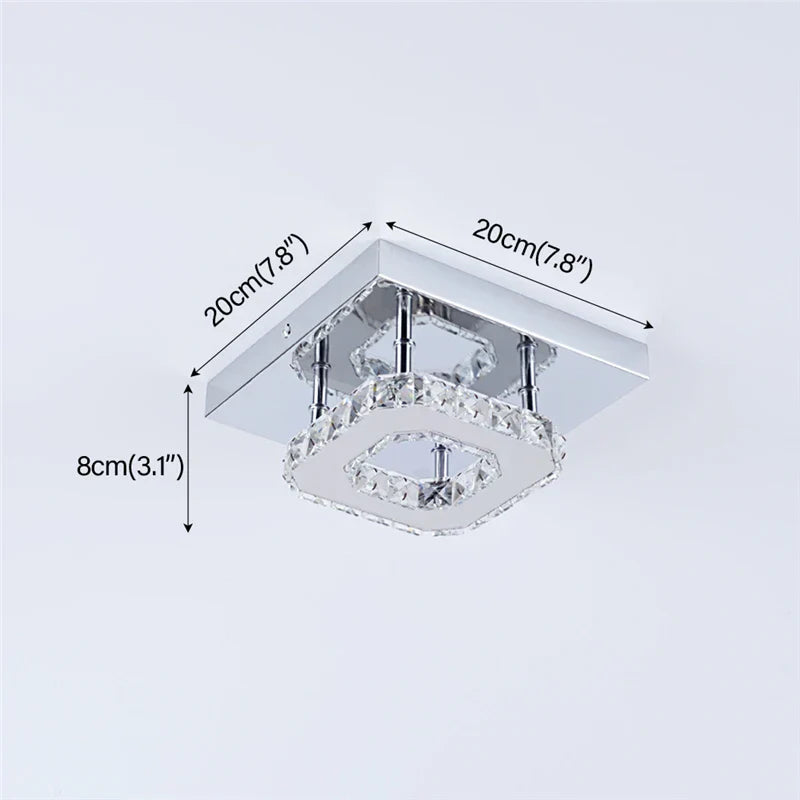 DecorBites™ Crystal LED Ceiling Chandelier Modern Lighting Fixture for Home Hotel Decor