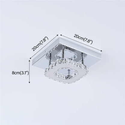 DecorBites™ Crystal LED Ceiling Chandelier Modern Lighting Fixture for Home Hotel Decor