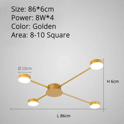 DecorBites™ LED Chandelier Lights: Modern, Creative Home Indoor Lighting Fixtures for Living Room, Bedroom, Kitchen