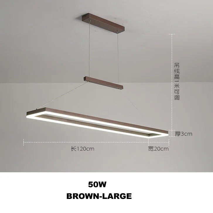 DecorBites™ Gold Aluminum LED Chandelier Acrylic Deco Design for Bedroom Kitchen Island