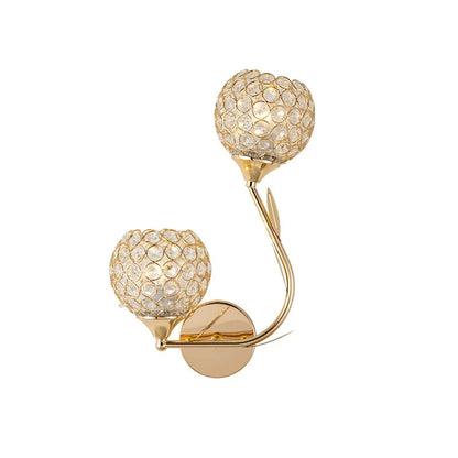 DecorBites™ Golden Crystal Wall Lamps - Luxury Lighting Fixtures for Home Decor