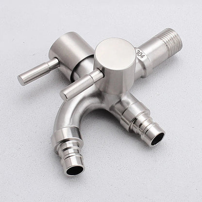 DecorBites™ Double Faucet Wall Mount Mop Faucet for Outdoor and Kitchen Use