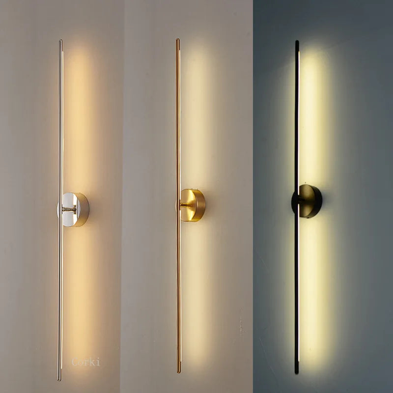 Lámpara de pared geométrica de oro Decorbites™ para sala de estar, dormitorio y pasillo de hotel