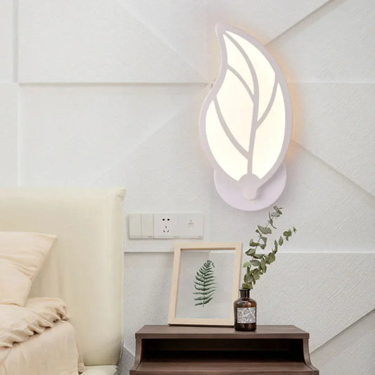 DecorBites™ Leaf Shape LED Wall Sconce for Living Room Bedroom Decor