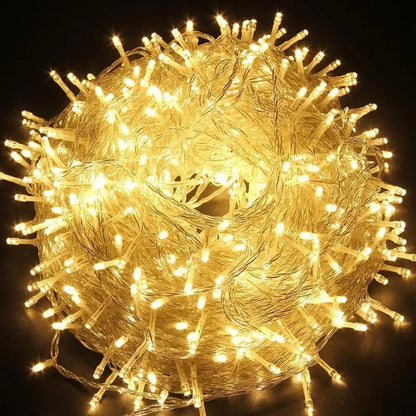 Guirnalda de luces LED DecorBites™ de 220 V para exteriores, impermeable, ideal para fiestas navideñas, bodas y cumpleaños.