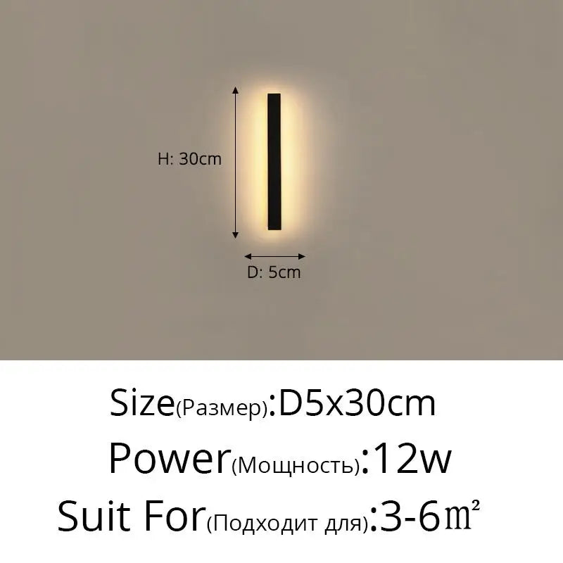 DecorBites™ LED Porch Lights | Modern Outdoor Black Lamps for Living Room & Bedroom