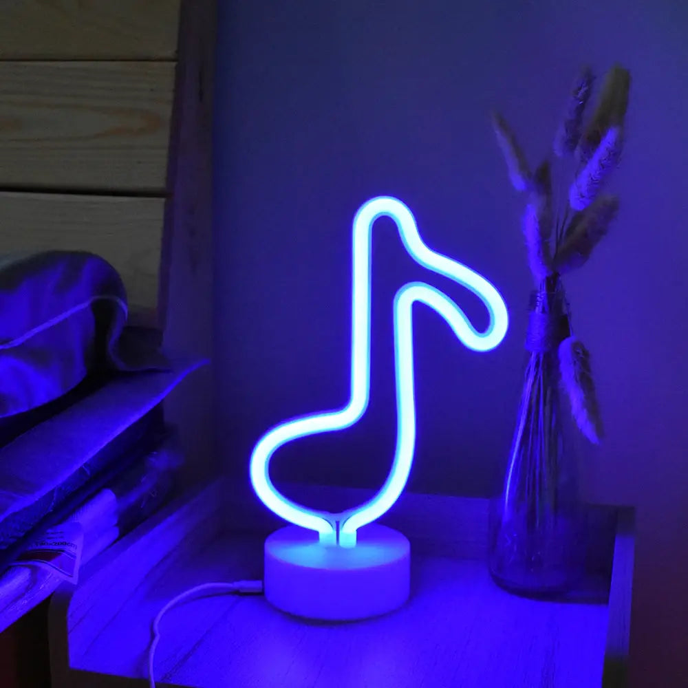 DecorBites™ USB LED Neon Sign Light Holiday Flamingo Night Lamp Xmas Party Wedding Decoration Home Gift cloud Heart