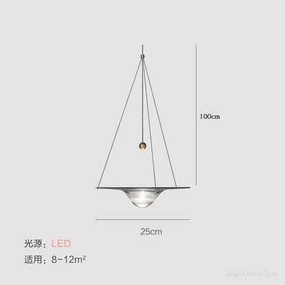 DecorBites™ Clear Glass Pendant Lights - Modern Nordic LED Bedroom & Restaurant Light