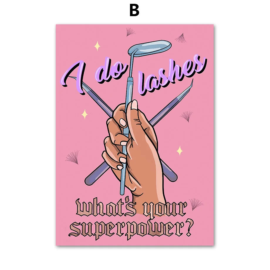 مجموعة فنون الحائط لصالون التجميل DecorBites™