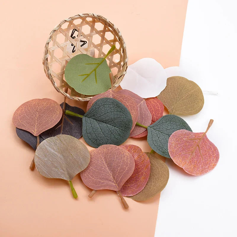 30 plantas artificiales de hojas de seda para decoración del hogar y manualidades de bricolaje de DecorBites™