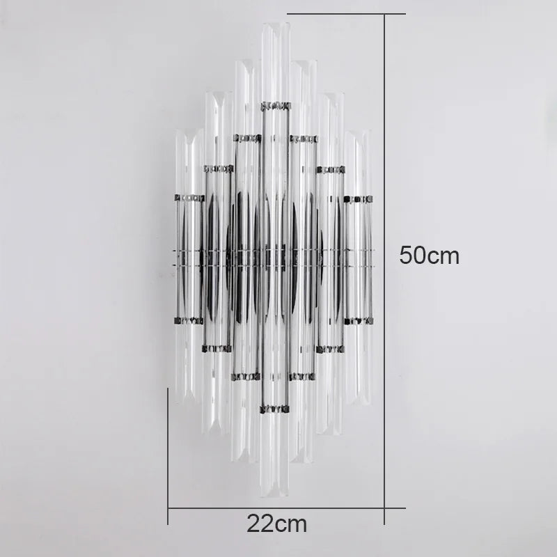 DecorBites™ Crystal Wall Lamp: Elegant Lighting for Living Room, Bedroom, and Staircase