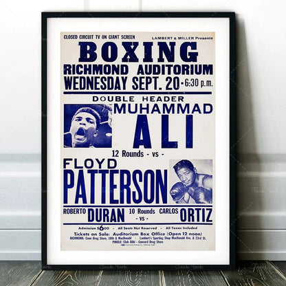 DecorBites™ Boxing Photo Print - Croke Park Fight Poster Wall Art - Dublin, 1972