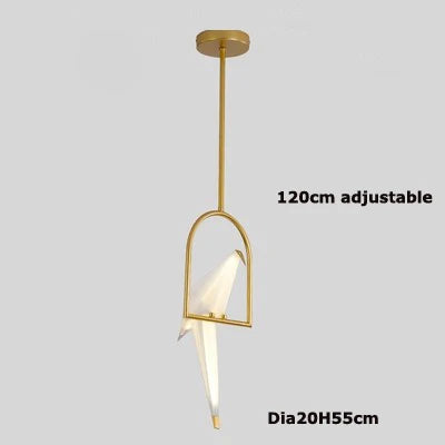 DecorBites™ Love Bird LED Wall Sconce Iron Acryl Wall Light for Bedroom Corridor