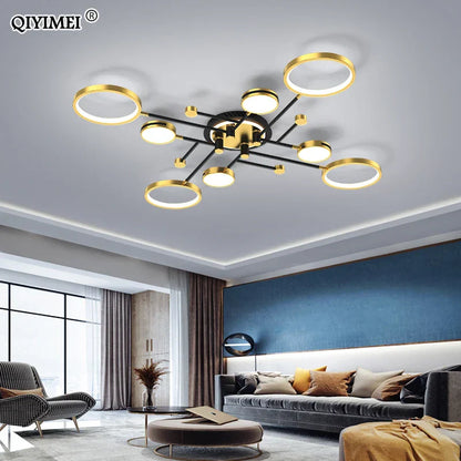 DecorBites™ LED Chandelier Lights: Dimmable, Remote Control, Modern Design for Home Lighting
