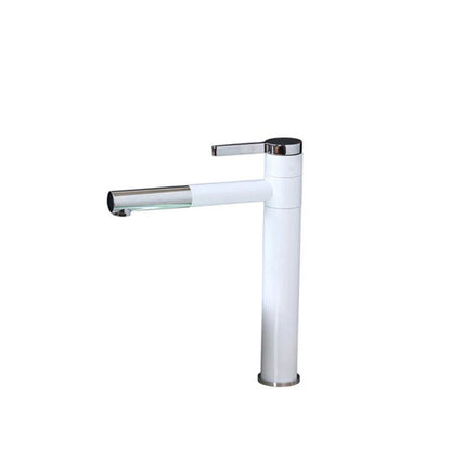 DecorBites™ Black Ceramic Hand-Painted Washbasin with Swivel Brass Faucet