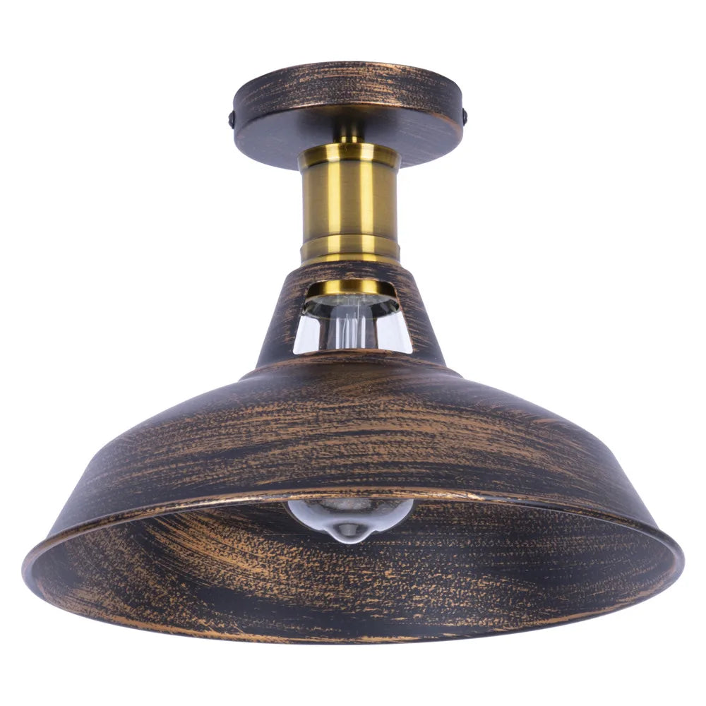 DecorBites™ Industrial Iron Ceiling Light Shade for Home Bar Cafe Shop Lighting