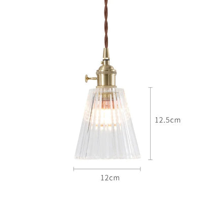 Lámparas Colgantes de Vidrio Decorbites™: Estilo Nórdico Japonés, Lámpara LED Industrial Vintage para Hogar, Bar, Café