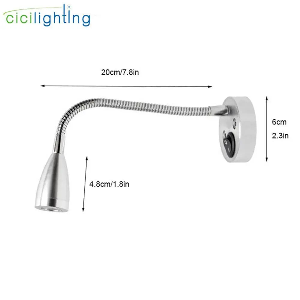 DecorBites™ LED Reading Light for RV Boat, Truck, Motorhome, Yachts, Camper, Bedside