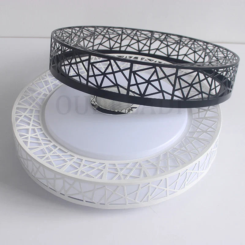 Lámpara de techo con altavoz Bluetooth DecorBites™ de 36 W | Lámpara de fiesta musical para dormitorio con control remoto