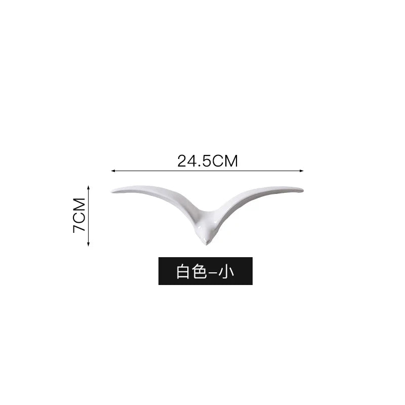 DecorBites™ Bird Ceramic Pendant Wall Decor Gold Seagull Wild Goose Modern Home