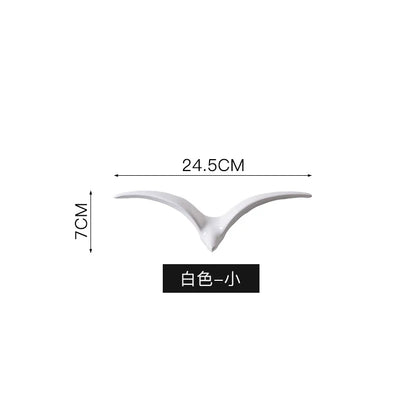 DecorBites™ Bird Ceramic Pendant Wall Decor Gold Seagull Wild Goose Modern Home