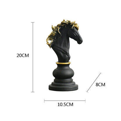 DecorBites™ Chess Pieces Figurines: The Queen's Gambit Decor for Home & Office