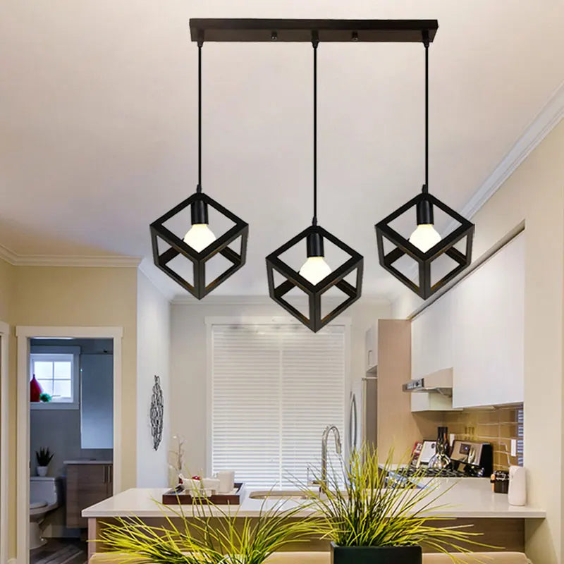 DecorBites™ Industrial Pendant Lamp: Minimalist Nordic Design for Dining Room, Bar, and Villa Decor