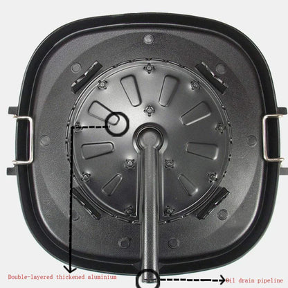 DecorBites™ Double Layered Non-Stick Korean BBQ Grill Pan - Indoor Outdoor Grilling