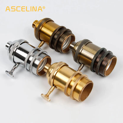 DecorBites™ E27 Industrial Lamp Base Holder Aluminum Retro Pendant Fixture