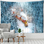 Snow Scene Oil Painting Tapestry Wall Hanging for Home Decor by Decobites