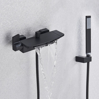 DecorBites™ Dual Handle Waterfall Shower Bathtub Mixer Tap with Handshower