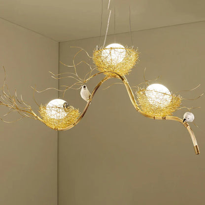 DecorBites™ Bird's Nest LED Pendant Light for Dining Room, Cafe, Bar, Restaurant Decor
