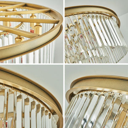 DecorBites™ Crystal LED Ceiling Chandelier for Modern American Minimalist Décor