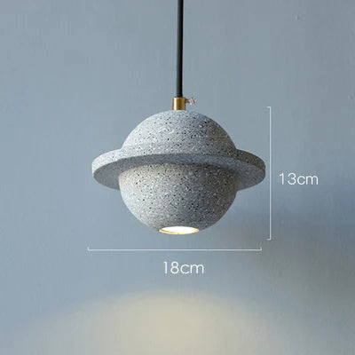 DecorBites™ Cement Planet Pendant Light for Bar and Bedside, Creative Personality Single Head Lamp