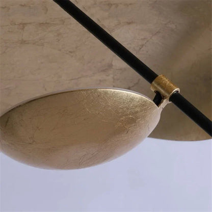 Lámpara colgante LED DecorBites™ con textura dorada para decoración de sala de estar y dormitorio.