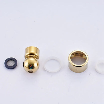 DecorBites™ Gold LED Square Rainfall Shower Head for Bathroom Faucet - Top Sprayer