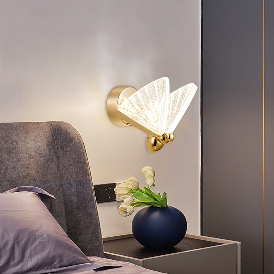 Merve - Nordisches kreatives buntes Schmetterlings-LED-Wandleuchte