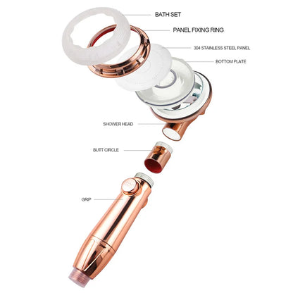 DecorBites™ High Pressure 3-Function Shower Head for Magic Massage and Water Saving
