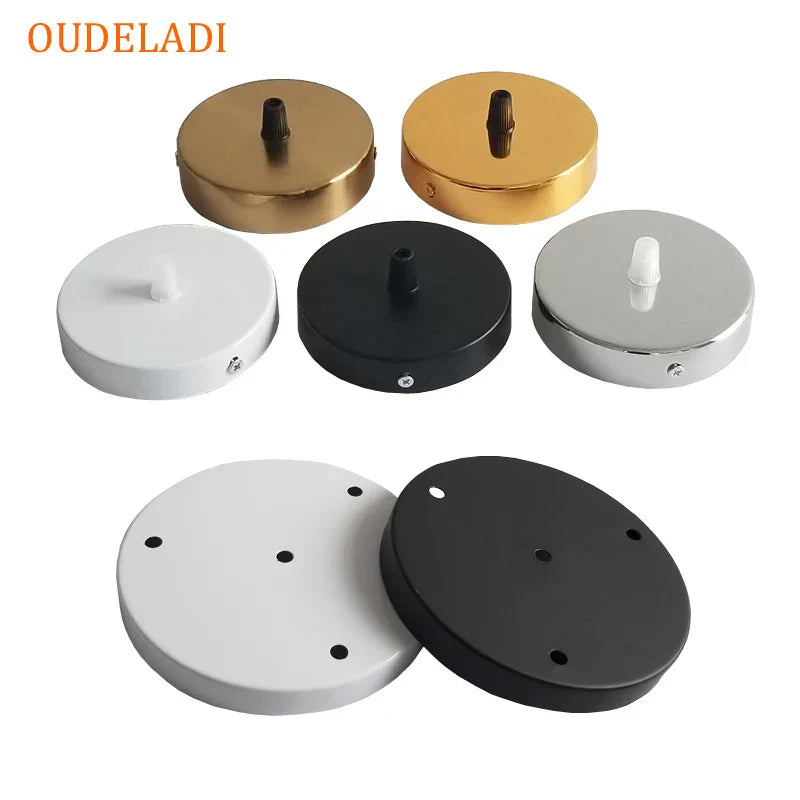 DecorBites™ Gold Brass Ceiling Mount LED Pendant Lamp Base - 20cm