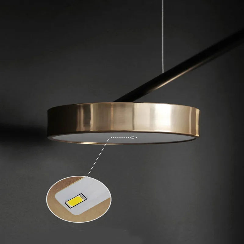 Lámpara de araña LED geométrica DecorBites™ para decoración contemporánea de salas de estar y comedores