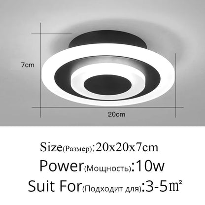 Lámpara de techo LED DecorBites™ para iluminación interior moderna de estilo minimalista