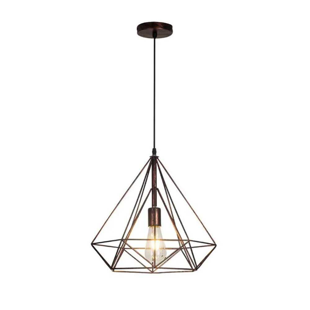 Decorbites™ Industrielle LED-Hängeleuchte Vintage Loft Käfig Pendellampe für die Einrichtung zu Hause
