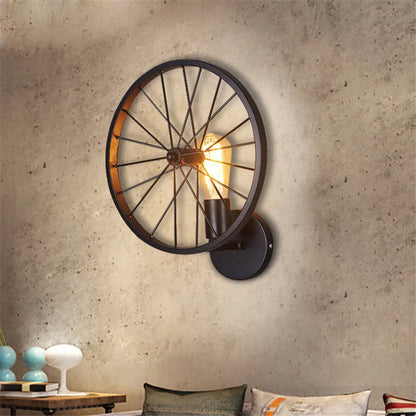 Decorbites™ Industrielle Metallrad-Wandleuchte - Vintage-Loft-Nachttischleuchte