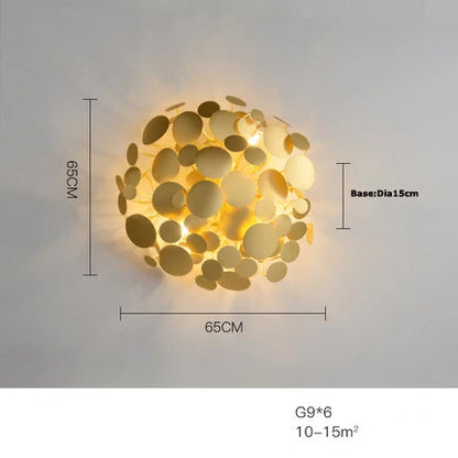 DecorBites™ LED Golden Maple Leaves Wall Sconce for Bedroom and Corridor