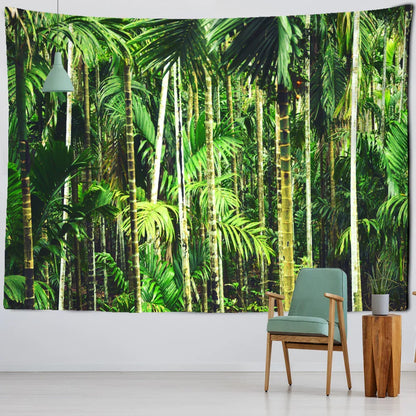 Decobites Paulownia Bamboo Forest Wall Hanging Tapestry: Simple Living Room Decor